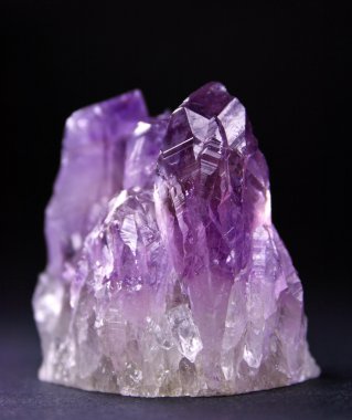 Crystals of magenta amethyst clipart