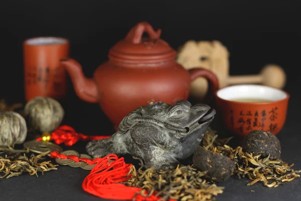 Instellen voor thee ceremonie — Stockfoto