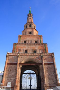 Falling tower in the Kazan clipart