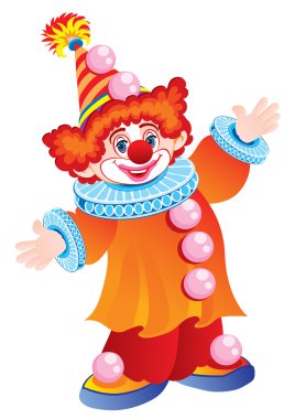 The celebratory clown clipart