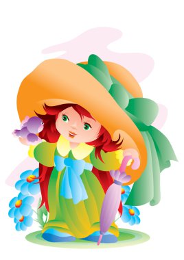 The little girl clipart