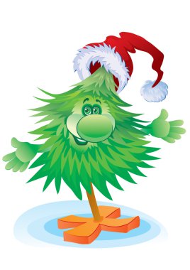 Celebratory tree clipart