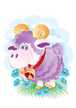 The young ram clipart