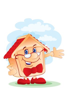 The clever house clipart