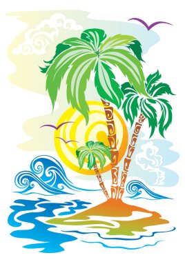 Color island clipart