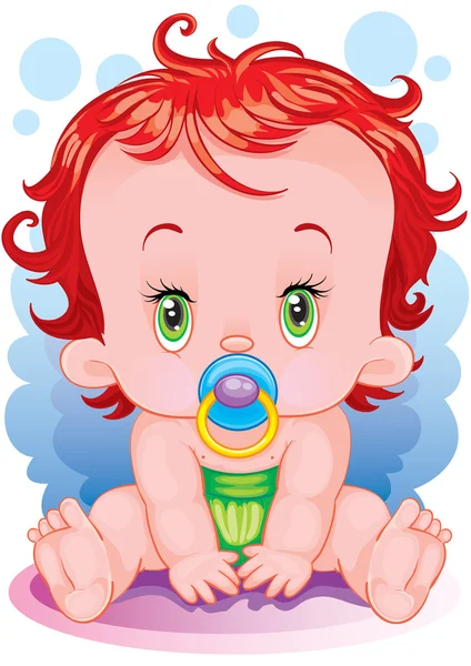 The baby — Stock Vector