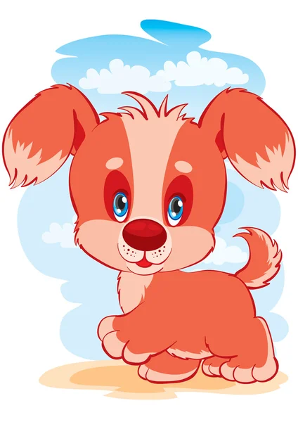 The lovely puppy — Stock Vector