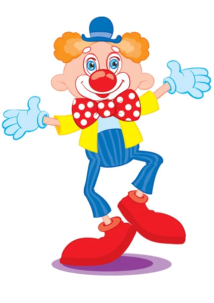 Il clown rosso — Vettoriale Stock