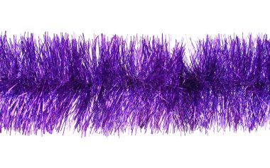 Violet tinsel clipart