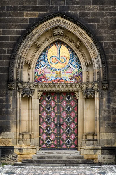 stock image Entrance in church