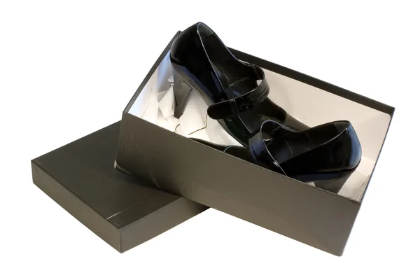 Dois sapatos na caixa — Fotografia de Stock