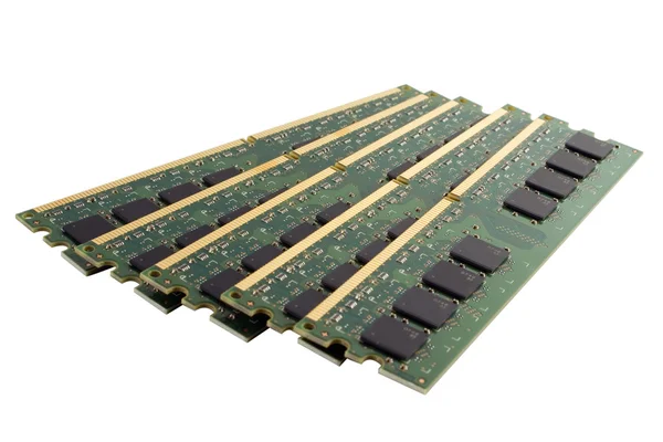 Five Planks of Memory Modules — Stock Photo, Image