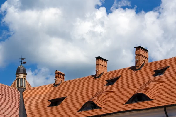 Крыша замка — стоковое фото