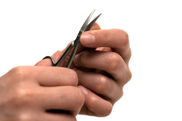 Snijden van nagel — Stockfoto