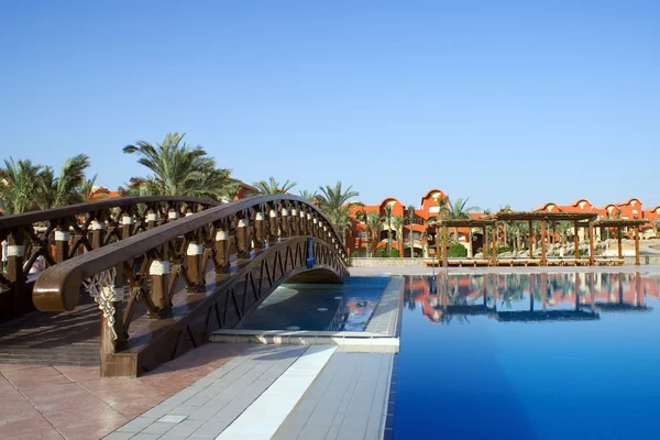 stock image Bridge Through Swimming Pool