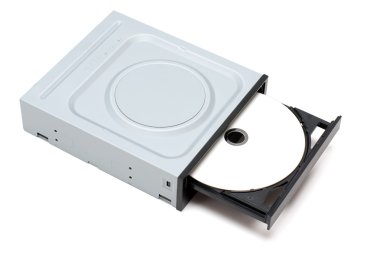 DVD Drive with disk clipart