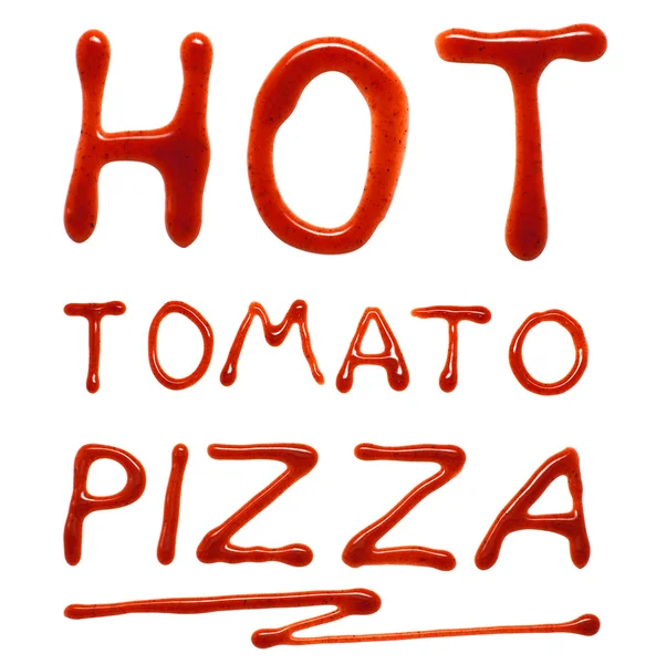 Pizza de tomate quente — Fotografia de Stock