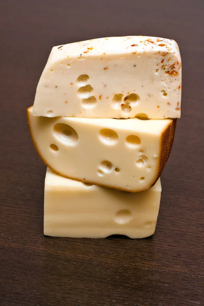 Pyramid of cheeses — Stock Photo, Image