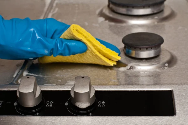 Cleaning a kitchen — Stock Photo, Image