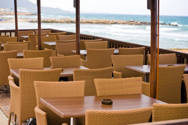 Café junto al mar — Foto de Stock