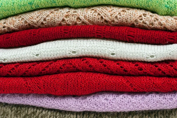 스웨터의 스택 — 스톡 사진