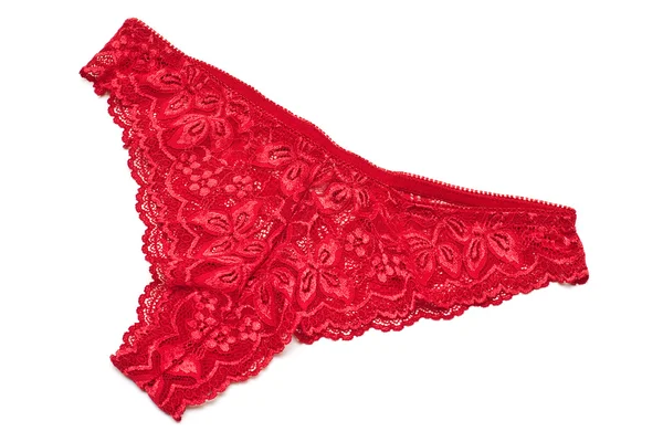 红色蕾丝内裤 — 图库照片