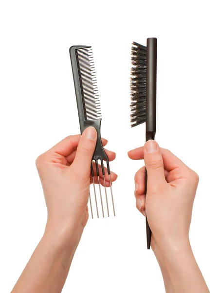 Choice of hairbrushes — Stock Photo, Image