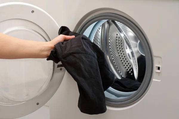 Yükleme çamaşır makinesi — Stok fotoğraf
