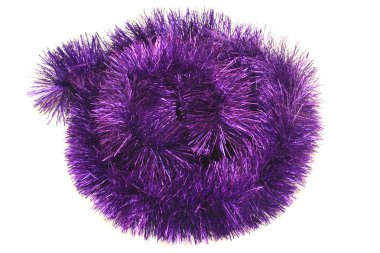 Circle from violet tinsel clipart