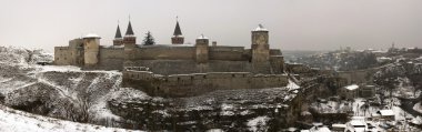 Panorama of the castle clipart