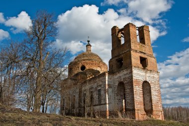 Abandoned church clipart