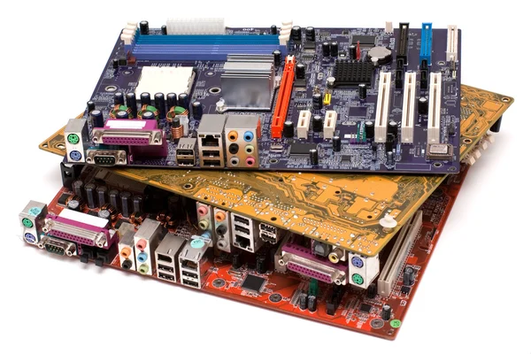 Three motherboards — Stock Photo, Image