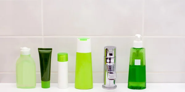 Green vials — Stock Photo, Image