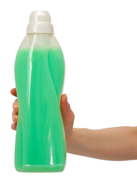 Hand with a bottle — Stock Photo, Image