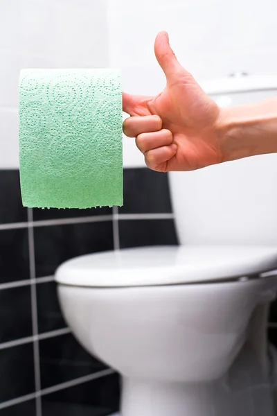 Тримач туалетного паперу — стокове фото