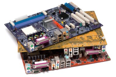 Heap of mainboards clipart