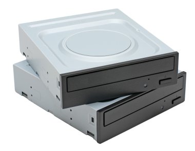 Two DVD-ROM drives clipart