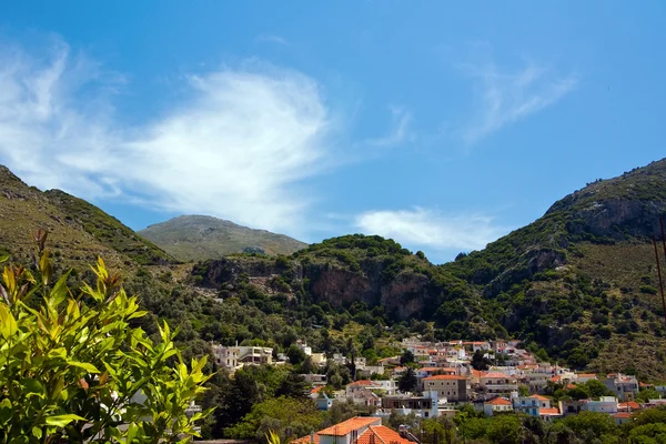 SPILI stad, Kreta — Stockfoto