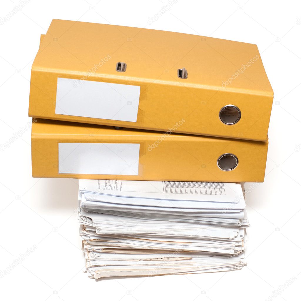 Two binders and documents