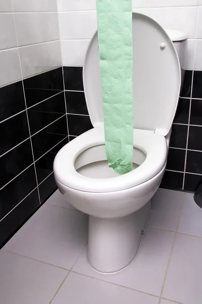 Streifen Toilettenpapier — Stockfoto