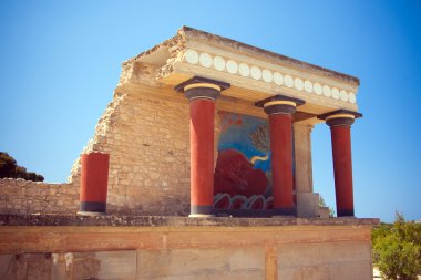 North Entrance of the Knossos Palace clipart