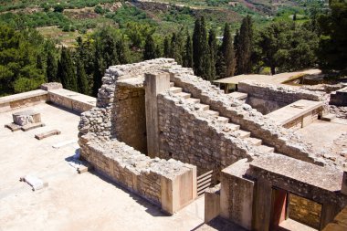 knossos Sarayı kalıntıları