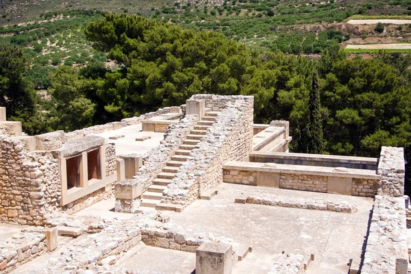 ซากปรักหักพังของพระราชวัง Knossos — ภาพถ่ายสต็อก