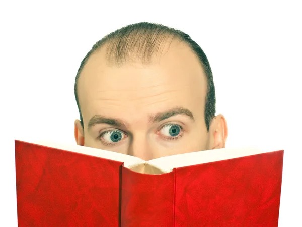 stock image Man reading a book