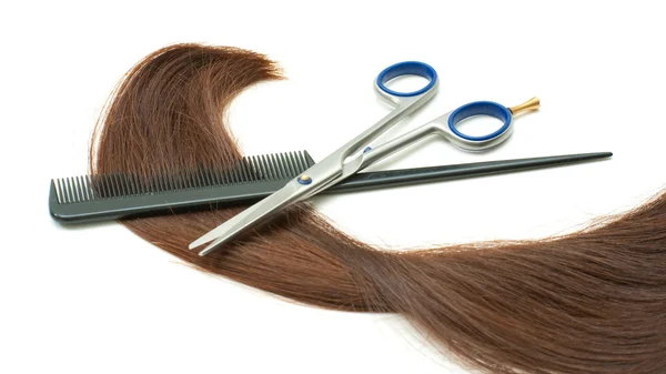 Instrumentos de corte de cabelo — Fotografia de Stock