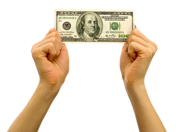 One hundred dollar bill — Stock Photo, Image