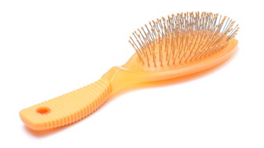 Orange hairbrush clipart