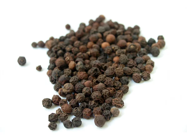 stock image Black isolated pepper