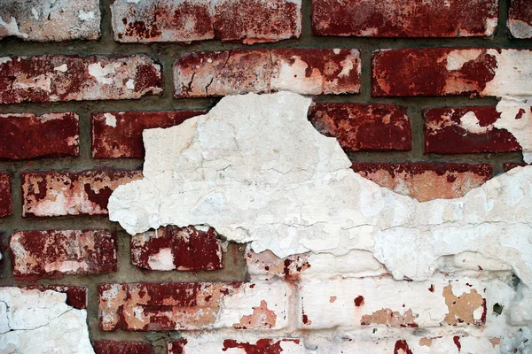 Parede de tijolo grunge vermelho — Fotografia de Stock