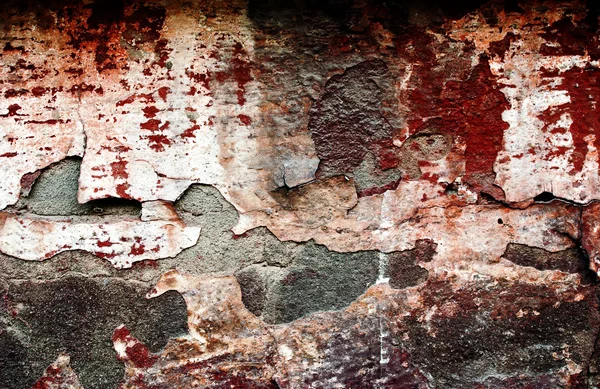 Kırmızı grunge brickwall — Stok fotoğraf